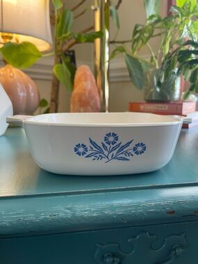 Vintage Corning Ware Blue Cornflower 1 Qt Casserole Dish - No Lid